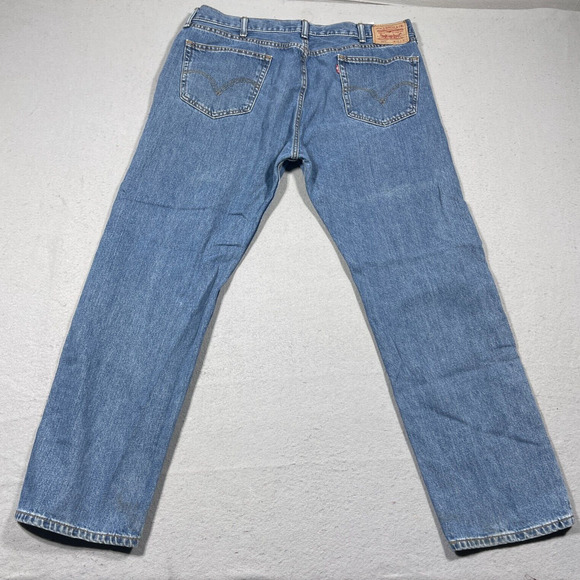 Levis‎ 505 Jeans Men 40x32 Mid Wash Denim Classic Straight Leg Cotton - Picture 11 of 12
